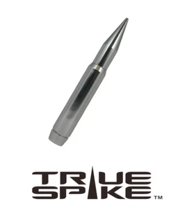 TRUE SPIKE 7" FAT BULLET ANTENNA SILVER FOR 2007-2020 GMC SIERRA 2500 3500 - Picture 1 of 6