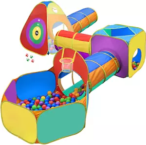 Gift for Toddler Boys & Girls, Ball Pit, Play Tent and Tunnels for Kids, Best Bi - Picture 1 of 6