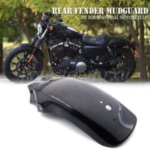 Guardabarros trasero negro para Cafe Racer Bobber Chopper Harley Sportster 883 - Imagen 1 de 12