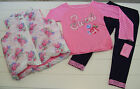 Girls Nannette 3 Pc Sweet Floral Lace Puffer Vest Shirt And Leggings Outfit Sz 5