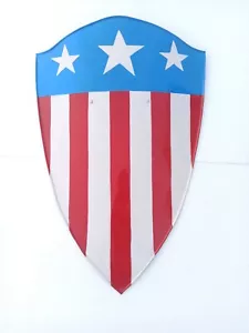 Captain Marvel Exclusive 28" Legends Classic Comic Captain America Shield Metal - Picture 1 of 6