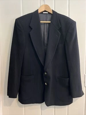 Abrigo deportivo Blazer Traje Chaqueta Para Hombre Negro Mezcla Lana Cachemira R42 Goldsteins Foto 1 de 4
