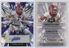 2022 Leaf Valiant Purple Crystals /10 Jermaine Burton #BA-JB2 Auto