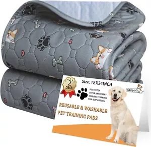Washable Pee Pads for Dogs - Super Absorbent Reusable Puppy Pads 2Pack - Picture 1 of 7