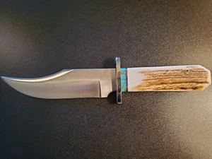 Custom Limited Edition # 7/10 RRR Leroy Remer Schrade Bowie Knife Elk RARE! - Picture 1 of 16