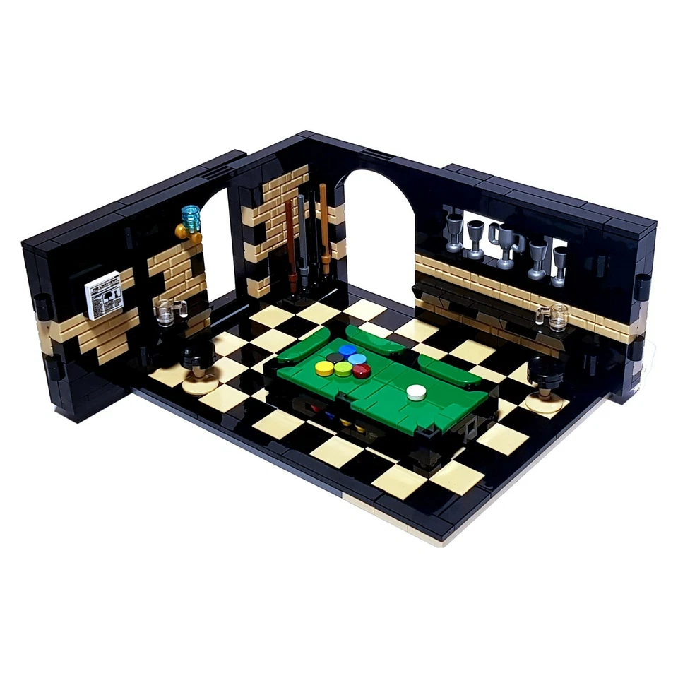 Custom LEGO Pool Room New Original 397 Bricks / Instruction - Image 1 of 1
