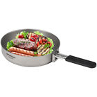 1100ml  Fry Pan Ultralight Grill Frying Pan with Folding Handle I3Z5
