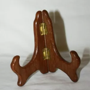 4" aufklappbare Teak-Finish Display Staffelei - Bild 1 von 6