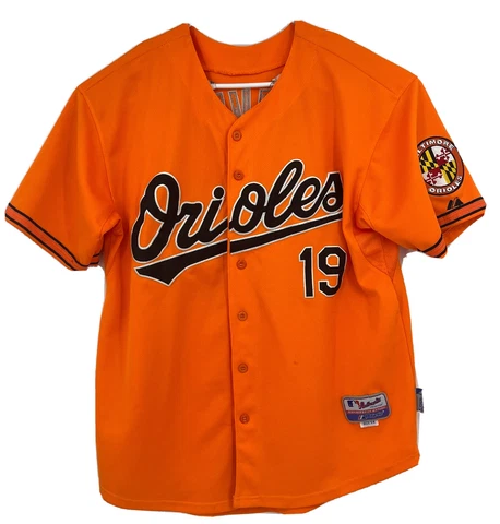 Baltimore Orioles Chris Davis #19 Majestic MLB Button Jersey Sz 54 Orange Cover