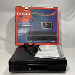 Rare RSQ-SG405 Karaoke Video CD Players CD-G w/ 2 Mic Inputs No Remote - Picture 1 of 8