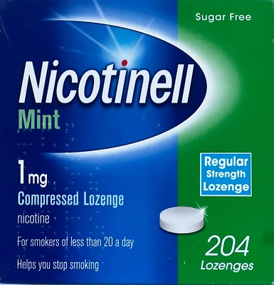 Nicotinell Compressed Lozenge Pastillas Mint 1mg o 2mg Pack de 204 uds - Imagen 1 de 3