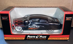 SpecCast 1:25 Scale Parts Plus ‘49 Mercury Custom Street Rod Locking Coin Bank - Picture 1 of 6