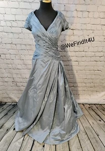 A825A SARAH DANIELS 5125 GRIS TALLA 18 HERMOSO VESTIDO DE FIESTA FORMAL VESTIDO - Imagen 1 de 7