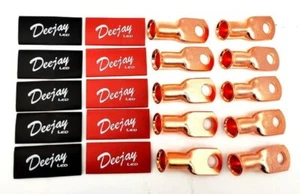 DEEJAY LED TBH2GA10PINKBLK 10 Pack Crimp Connector Style for 2 Gauge Wire... - Picture 1 of 7