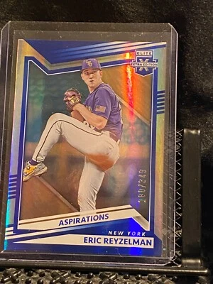 Eric Reyzelman 2022 Elite Extra Aspirations Blue #d/349 - #160 Yankees - Image 1 of 2