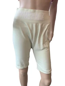 Aéropostale Yellow High Waist Logo Solid Color Athletic Shorts Size Medium - Picture 1 of 10