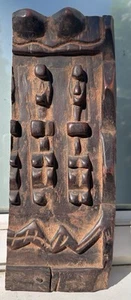 African hard wood Dogon Carved Door Section Mali Tuareg Tribe Sahara Artifact - Picture 1 of 5