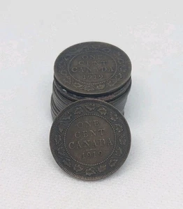 CANADA - 1919 Large Canadian 1 Cent Penny - Picture 1 of 1