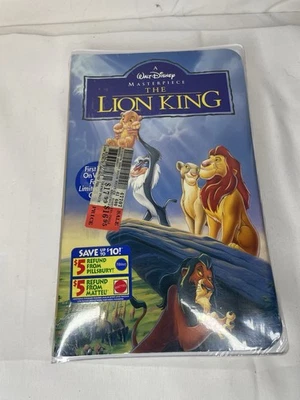 1995 The Lion King VHS Disney Masterpiece Collection New Sealed Original  - Image 1 of 4