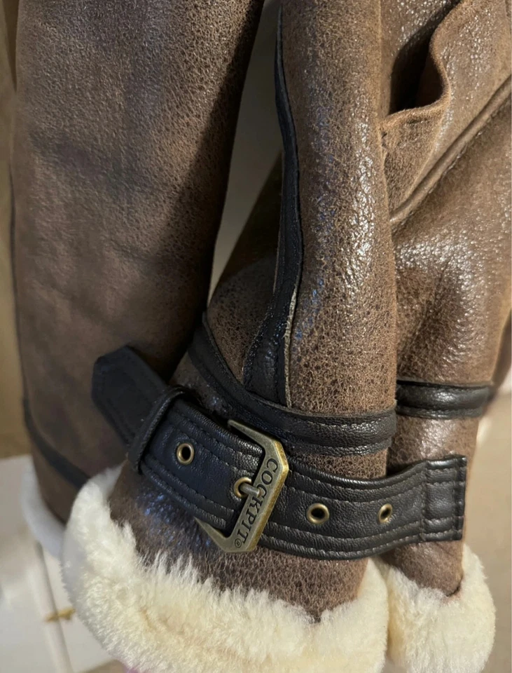 Cockpit USA B3 Sheepskin Flying Bomber Biker Pilot Jacket 38S RRP £1280.00 - Image 1 of 4