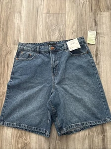 GEORGE Denim High Rise Denim Shorts Size 14- 16 BNWT Womens - Picture 1 of 11