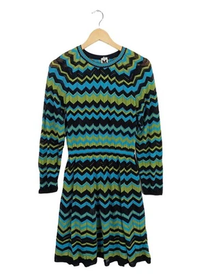 MISSONI Abito di maglia Donna Abito Taglia IT 42 blu-verde-nero stile casual - Immagine 1 di 4