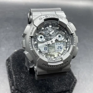 CASIO G-SHOCK GA-100CF-8AJF Black Resin Quartz Digital Analog Watch - Picture 1 of 10