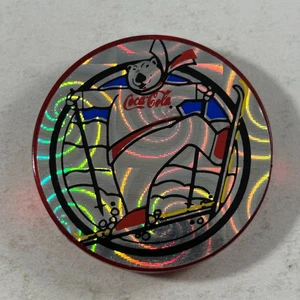 Coca Cola POG Plastic Slammer - Coke Caps 1995 POGs Collect-a-Card Advertising - Picture 1 of 3