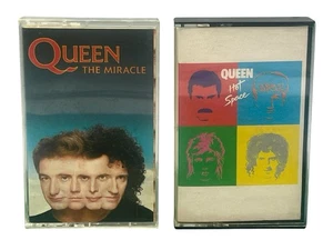 Lot Of 2 Queen Cassette Tapes - The Miracle & Hot Space - Picture 1 of 11