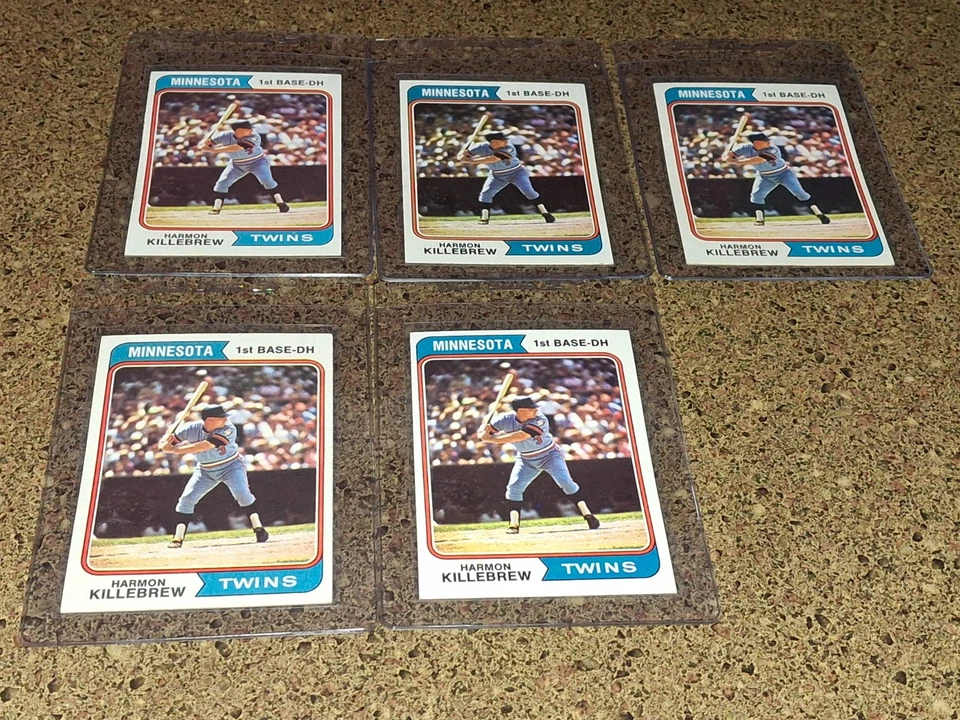 LOT OF 5 1974 TOPPS BB #400 HARMON KILLEBREW - Image 1 of 4