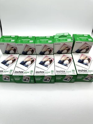 200 Sheets Fujifilm Instax Mini Instant Film -  New 10 Pack Exp 4-2027 - Image 1 of 3