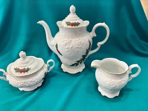 ROYAL KENT DINNERWARE POLAND-- COFFEEPOT,SUGAR AND CREAMER---COFFEE POT - Picture 1 of 6