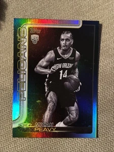 MICAH PEAVY 2025-26 Topps Basketball Blackout Parallel Target Exclusive Card - Picture 1 of 2