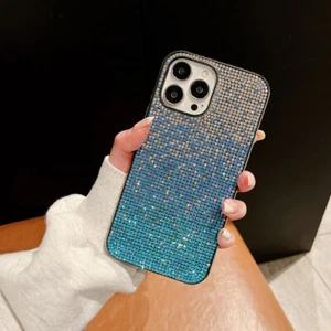 For iPhone 16 15 Pro Max 14 13 12 11 Glitter Bling Sparkle Diamond Case Cover - Picture 1 of 19