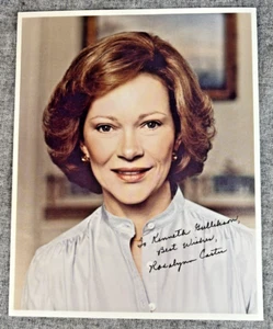 Rosalynn Carter Hand Signed Autographed 8x10 Photo - President Carter First Lady - Picture 1 of 3