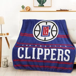 Northwest NBA Los Angeles Clippers Dual Vision Silk Touch Throw Blanket, 45"x60" - Picture 1 of 6
