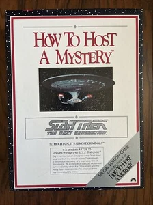 How to Host a Mystery: Star Trek The Next Generation Edition 1992 100% Complete  - Picture 1 of 11