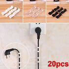 Cable Clips Wall 20pcs ABS Accessories Charger Cord Support Clamp Desktop