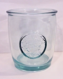 100% AUTHENTIC RECYCLED GLASS Green Tint 12oz Glasses Set of 4 - Picture 1 of 7