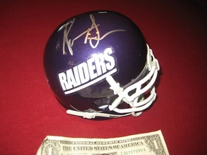 Signed Pierre Garcon 85 Authenticated Autographed Purple Mini Helmet Raiders HTF - Picture 1 of 11