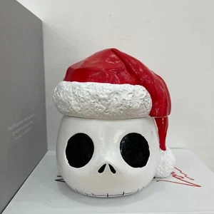 The Nightmare Before Christmas Jack Skellington Cookie Candy Jar Christmas Hat - Picture 1 of 14