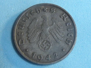 GERMANY 3rd REICH WWII ZINC 10 PFENNIG 1940-1945 NAZI SWASTIKA ISSUE FROM £2.95 - Picture 1 of 6