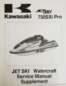 Used 1998 2000 2001 Kawasaki 750SXi Pro Jet Ski Service Manual Supplement - Picture 1 of 1