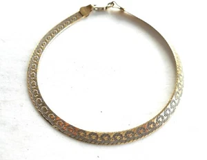 Vintage Unique Linked Stamped 925 Solid Sterling Silver Bracelet 7" 1960's Italy - Picture 1 of 5