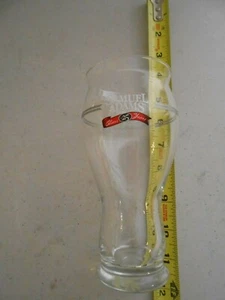 SAMUEL ADAMS BOSTON 25 TH SILVER ANNIVERSARY EDITION GLASS HTF BREW BAR 25 YEARS - Picture 1 of 2