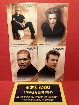 Rittenhouse STARGATE SG-1 Season 6 CASTING CALL 4 Card Chase Set 2004 CC1-CC4 - Image 1 of 2