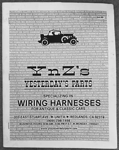 Y & Z Yesterday’s Parts Antique Car Specializing In Wiring Harnesses April 2012 - Foto 1 di 5