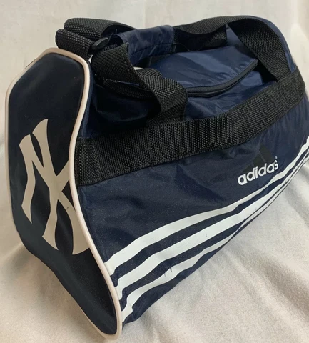 Vintage Adidas New York Yankees Duffle Bag Small W/ Adidas & Yankees Logos Cover