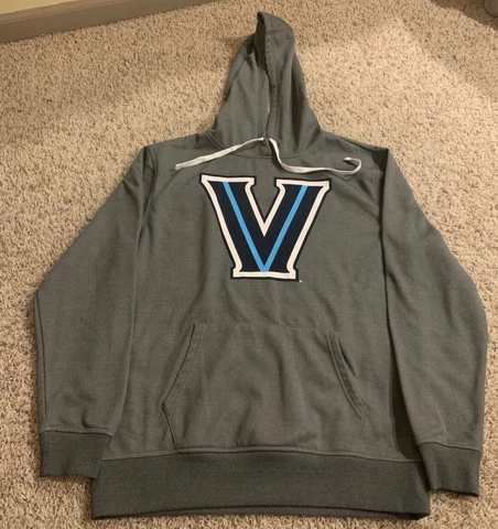 Men's Fanatics Villanova Wildcats Pullover Hoodie Gray Size Large NCAA Cover
