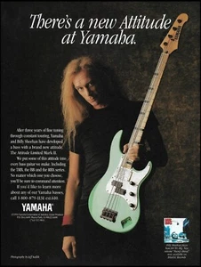 Billy Sheehan 1994 Yamaha Attitude Limited Mark II bass guitar advertisement ad - Picture 1 of 3